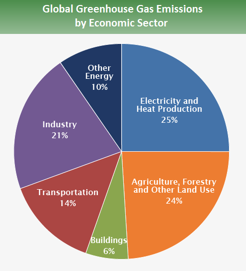 Emissions by sector